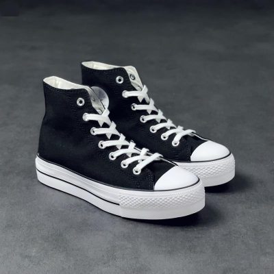 Womens Lifestyle | Chuck Hester Hawkins All Star Lift Platform Canvas Lifestyle Black