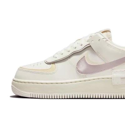 Womens Lifestyle | Hester Hawkins Air Force 1 Shadow Lifestyle Coconut Milk/Light Silver/Sail/Crimson Tint