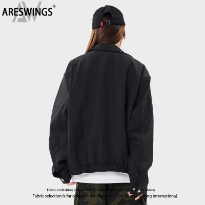 Mens Jackets & Vests | Hester Hawkins Solo Swoosh Clothing Black/Black/Black/White